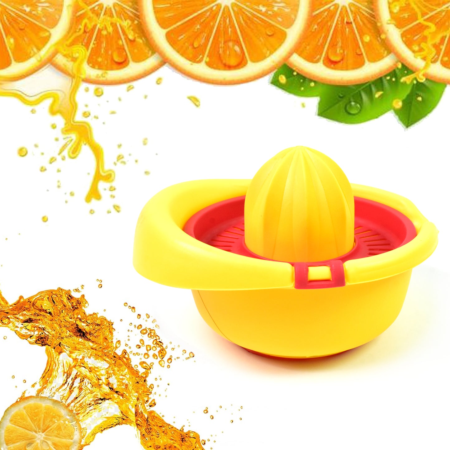 Wukusy orange juicer machine hand press with 300ml capacity for fresh citrus juice in a home kitchen setting