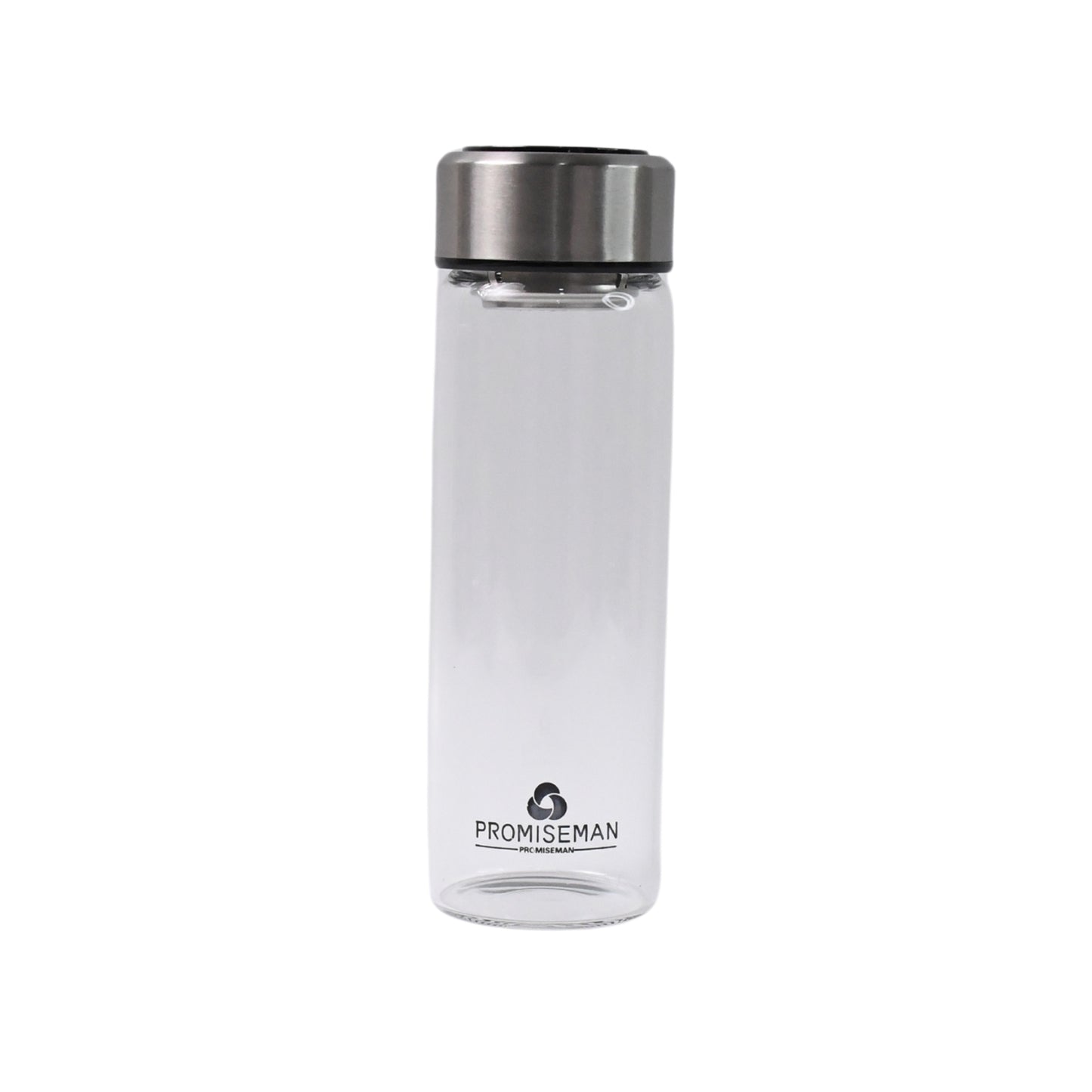 Wukusy outdoor sport glass water bottle with steel lid, 500 ml capacity, ideal for home and outdoor activities
