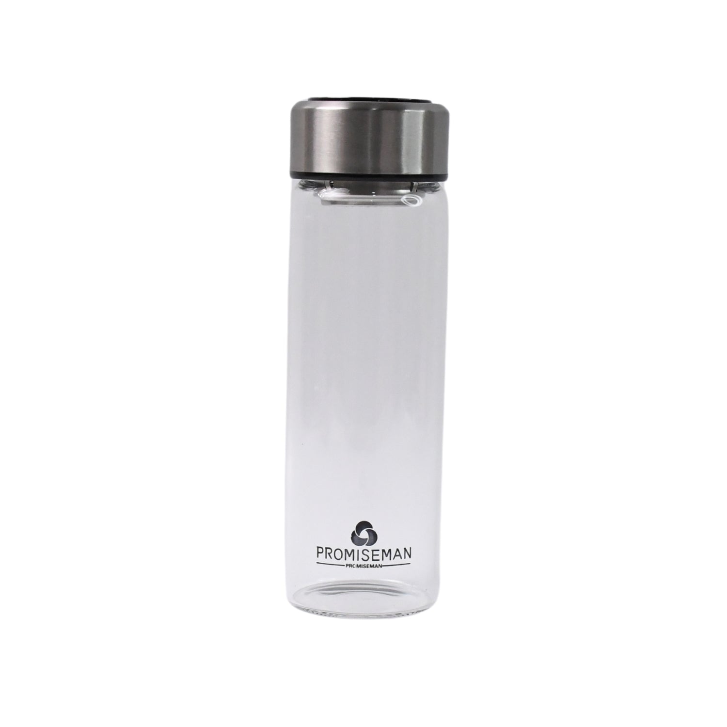Wukusy outdoor sport glass water bottle with steel lid, 500 ml capacity, ideal for home and outdoor activities