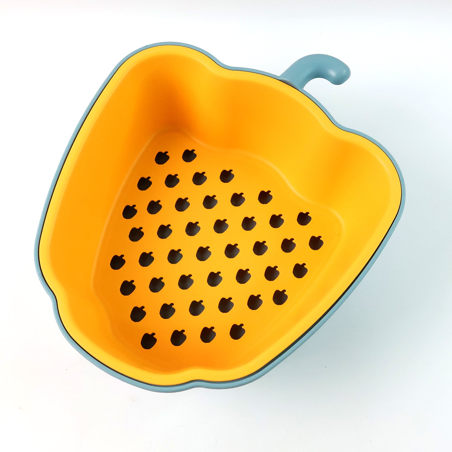 Wukusy pepper-shaped 2-in-1 washing bowl for home and kitchen use, featuring a unique design and durable plastic material.