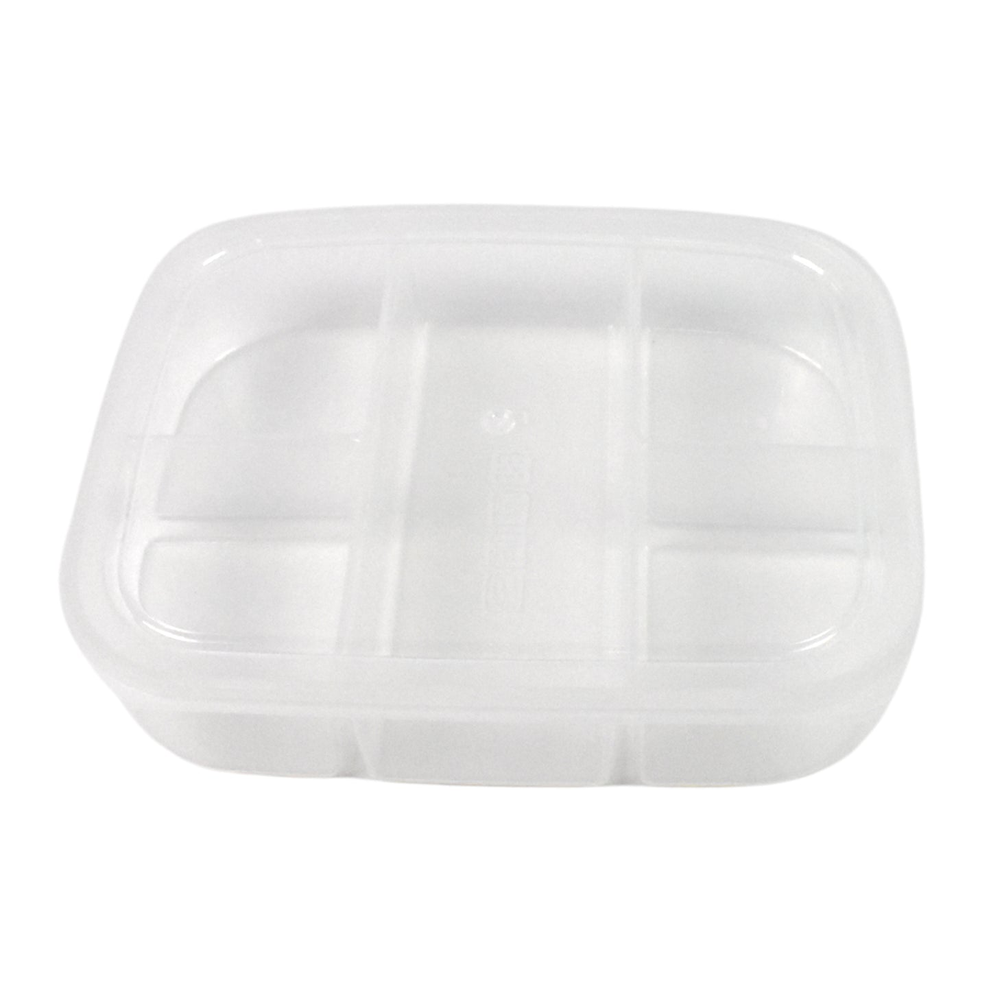 Wukusy plastic 5-compartment reusable lunch box with secure lid, ideal for home and kitchen meal storage.