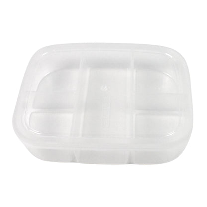 Wukusy plastic 5-compartment reusable lunch box with secure lid, ideal for home and kitchen meal storage.