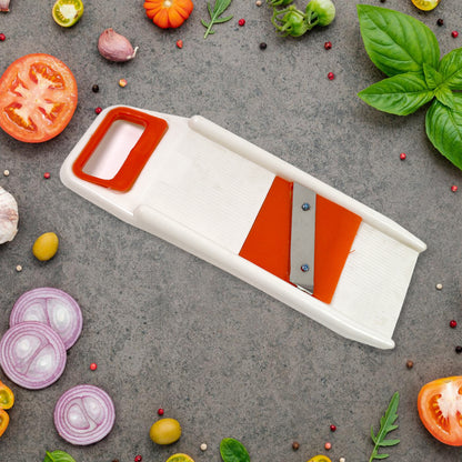 Wukusy 6-in-1 plastic vegetable slicer, cutter, and fruit dicer grater set for home kitchen use.
