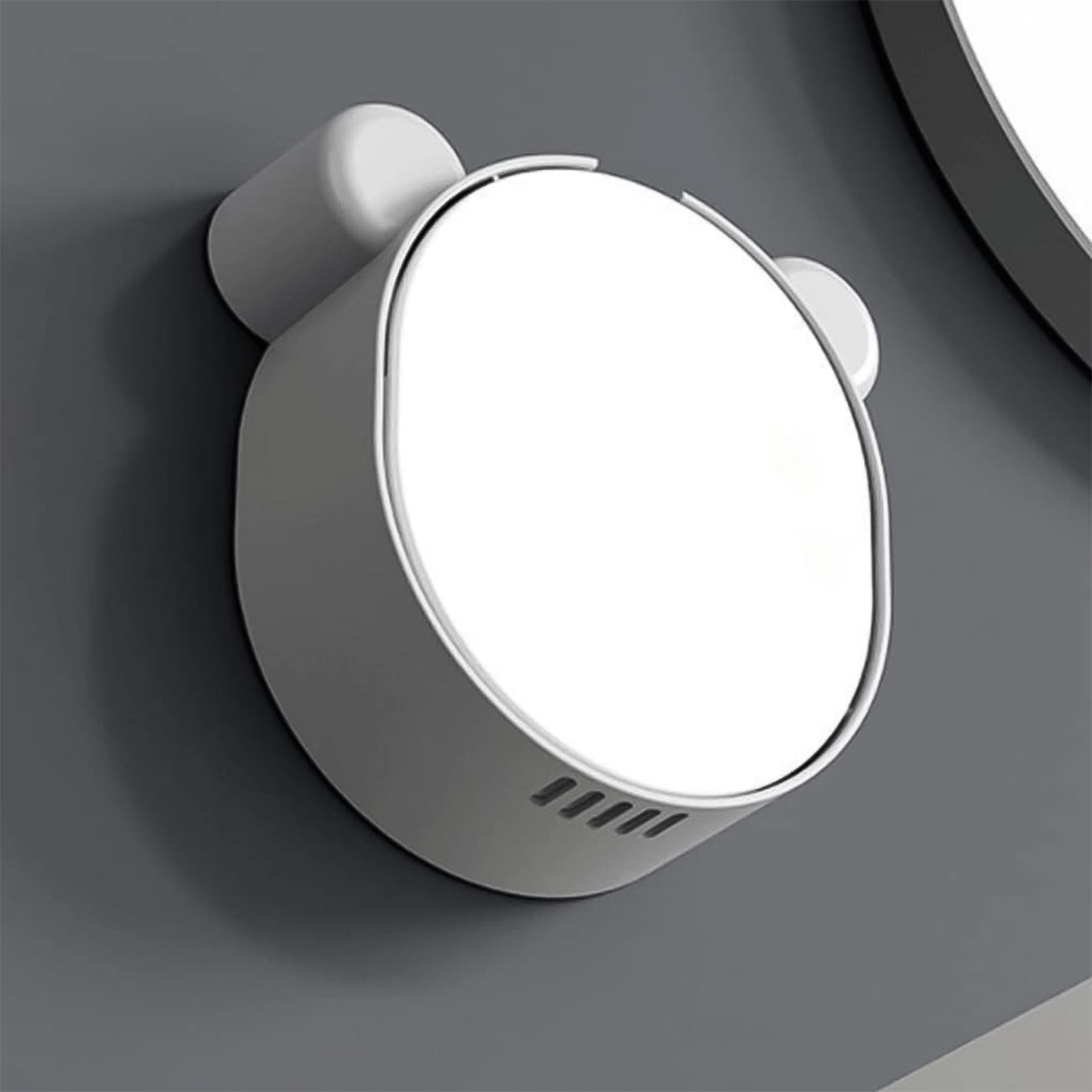 Plastic cute panda soap box from Wukusy, wall-mounted flip-top drain soap case for home and kitchen use.