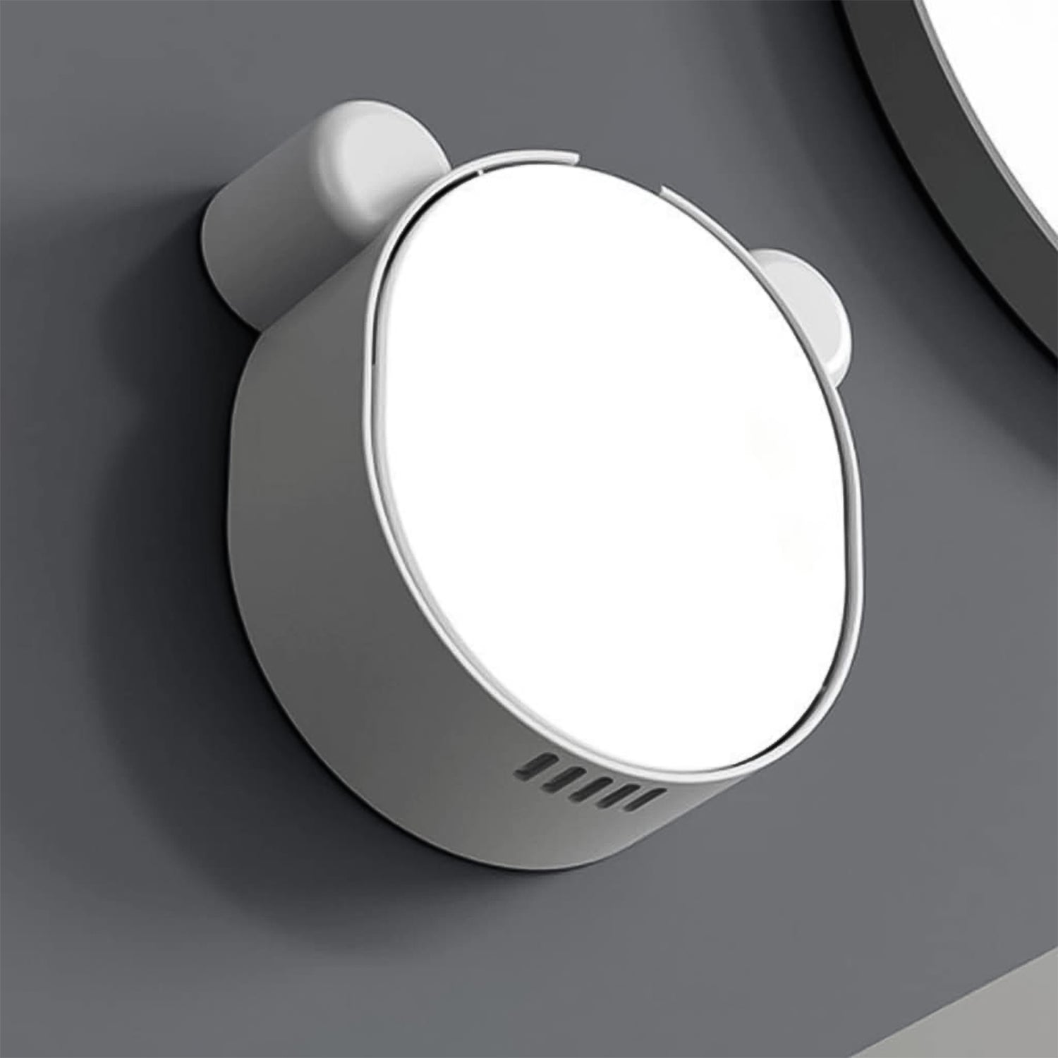 Plastic cute panda soap box from Wukusy, wall-mounted flip-top drain soap case for home and kitchen use.