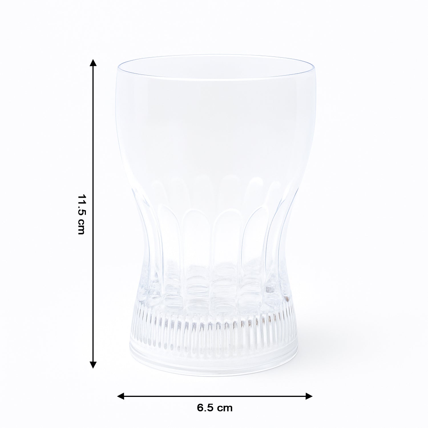 Wukusy plastic fancy LED light glass, 200 ml, clear decorative glass for home and kitchen use.