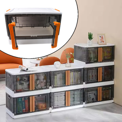 Wukusy plastic folding wardrobe storage organizer with one layer, ideal for organizing clothes and accessories in home closets.