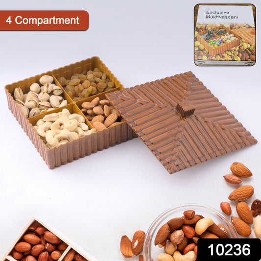 Wukusy plastic multipurpose dry fruit and chocolates mouth box, home kitchen storage container, 1 piece, versatile and durable.
