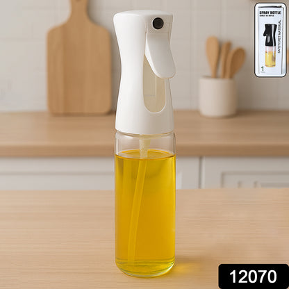 Wukusy plastic oil spray bottle, 250ml capacity, versatile kitchen gadget with white box packaging, ideal for cooking and grilling.