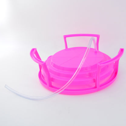 Set of two Wukusy plastic water pot stands for home and kitchen use, providing stable support for water containers.