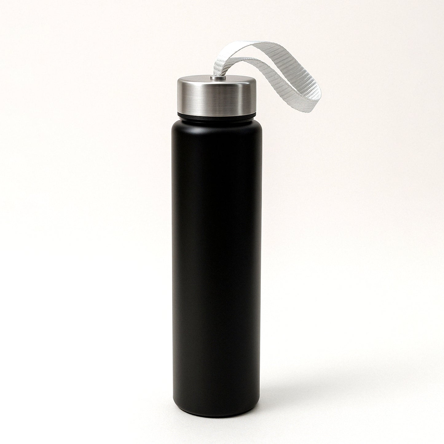 Portable Wukusy stainless steel water bottle with strap, 250ml capacity, ideal for home and outdoor use.