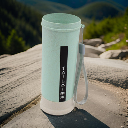 Wukusy portable water bottle with a colorful, mixed design, 300ml capacity, suitable for home and kitchen use.