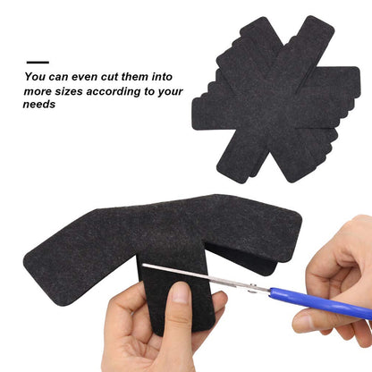 Set of three Wukusy pots and pans protectors in different sizes, designed to prevent scratches and damage in the kitchen.