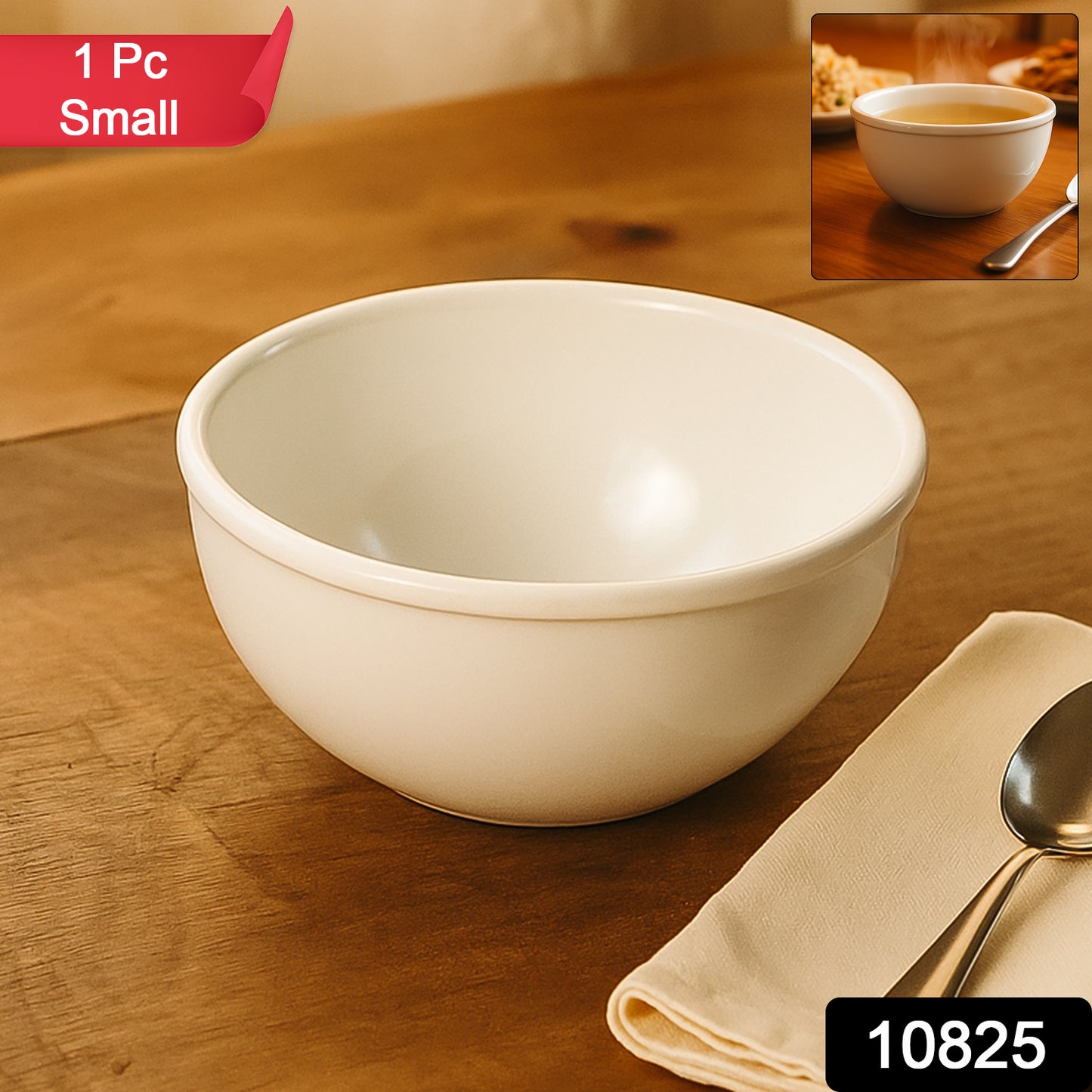 Small Wukusy premium melamine serving snack bowl for home and kitchen use, with a smooth, durable design.