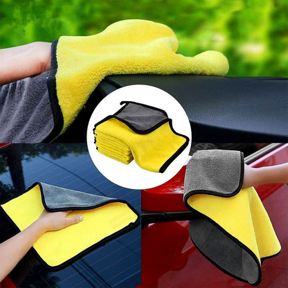Wukusy microfiber cleaning cloth towel, 40x30 cm, soft and absorbent for home and kitchen cleaning tasks.