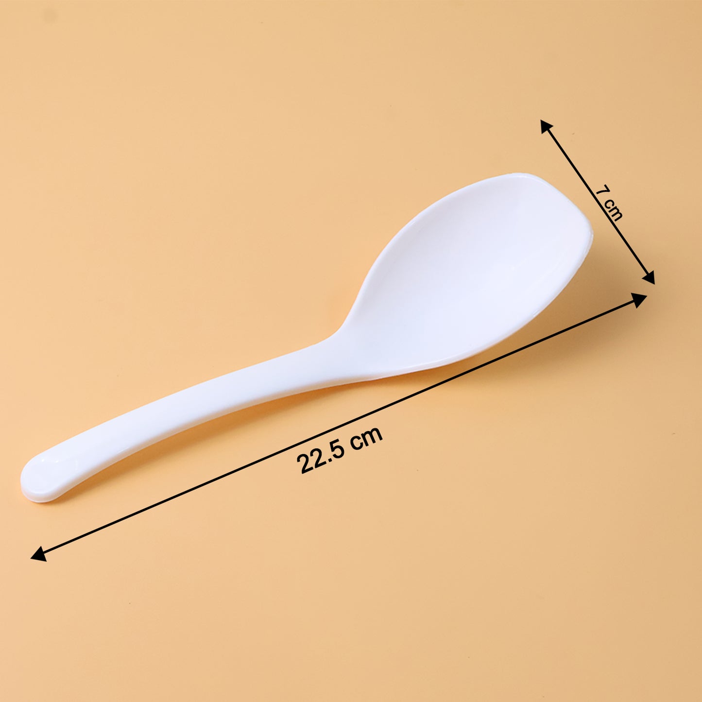 Wukusy premium rice serving spoon in stainless steel, designed for kitchen and dining use, with a large scoop and ergonomic handle.