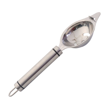 Wukusy premium stainless steel egg separator tool for easily separating egg yolks and whites in the kitchen.