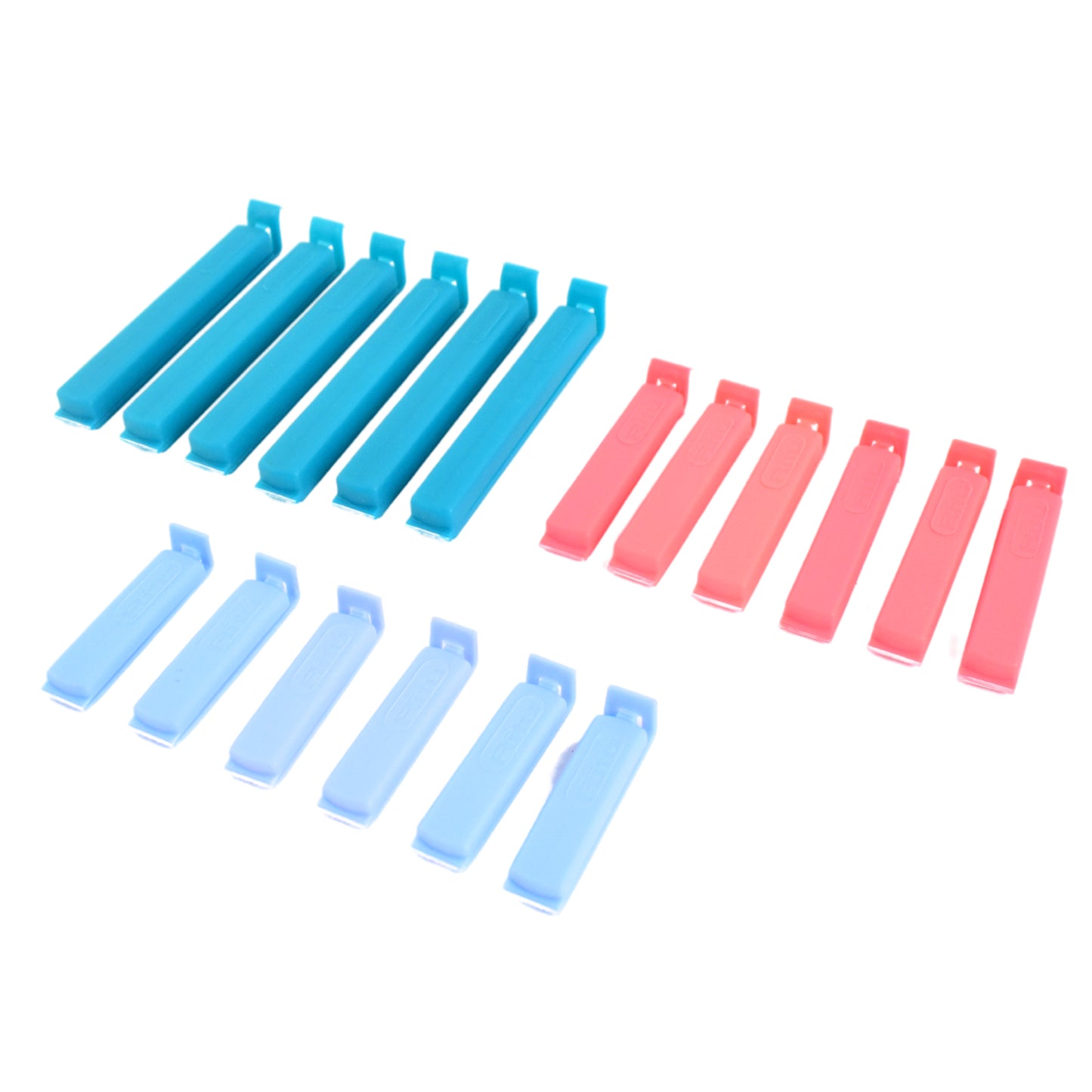 Wukusy Ritu 18-piece plastic pouch sealer clip set for sealing food storage pouches in home and kitchen use