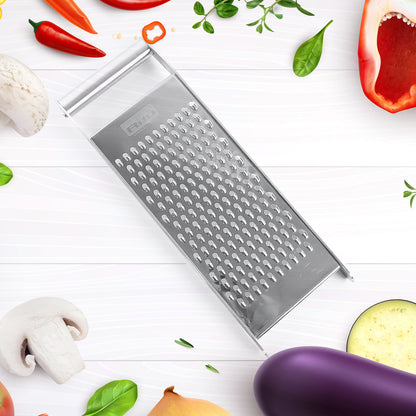 Wukusy Ritu Premium stainless steel handheld grater and slicer for kitchen use, featuring a compact design and ergonomic handle.