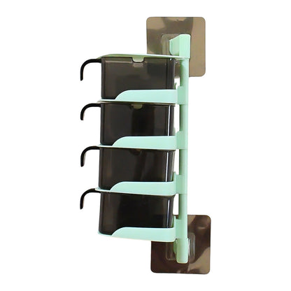 Wukusy rotating spice jars set with five vertical tiers, each section holds spices, includes five spoons for easy seasoning.