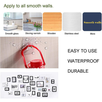 Set of four Wukusy self-adhesive hooks with screw, nut, and bolt design for home and kitchen organization.