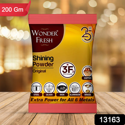 Wukusy Shining Powder cleaning and polishing copper, brass, silver, aluminum, iron, and steel to remove tarnish and oxidation, 200g.