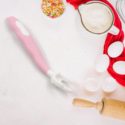 Wukusy silicone bendable kids feeding spoons and forks set with travel case, ideal for toddler self-feeding and learning to eat.