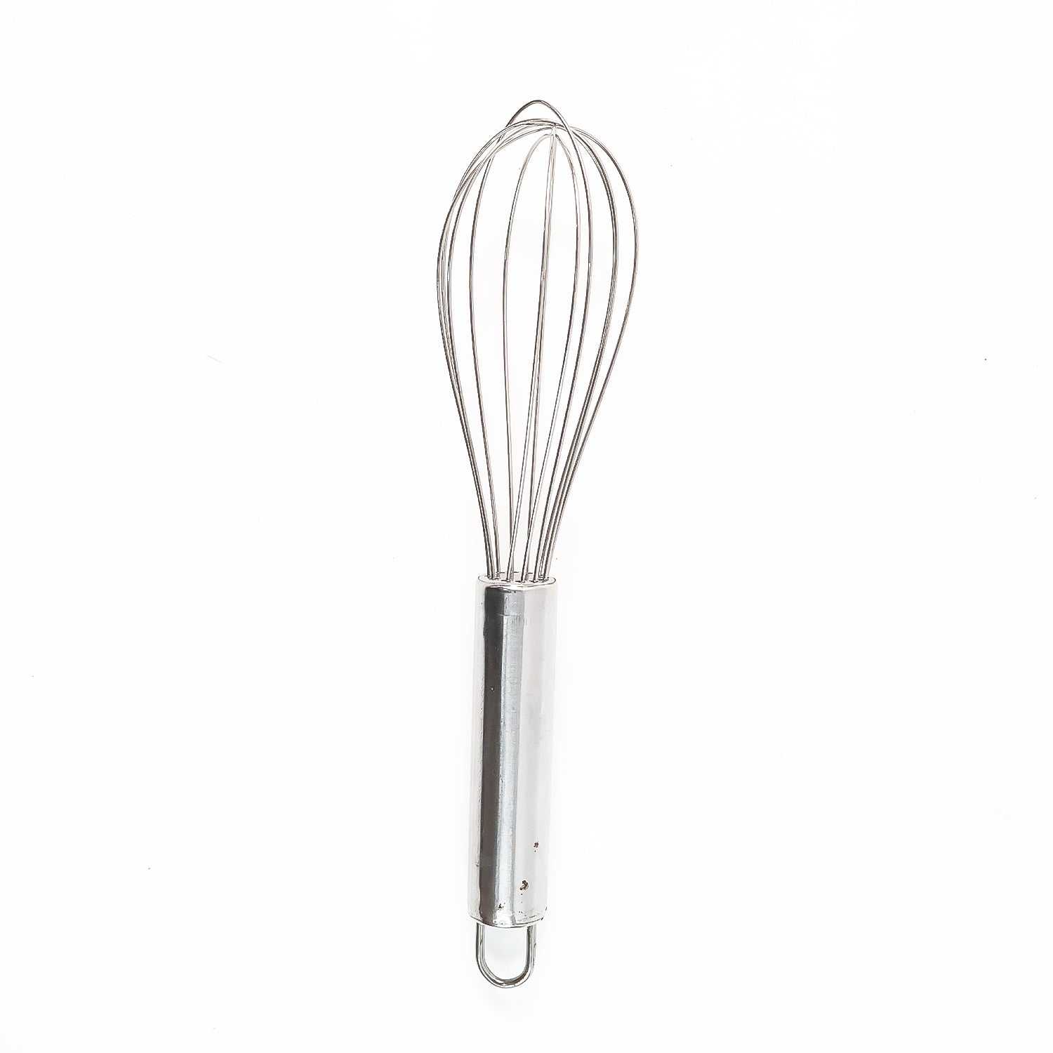 Small stainless steel balloon whisk from Wukusy, 20cm, ideal for mixing and whipping in home and kitchen cooking tasks.