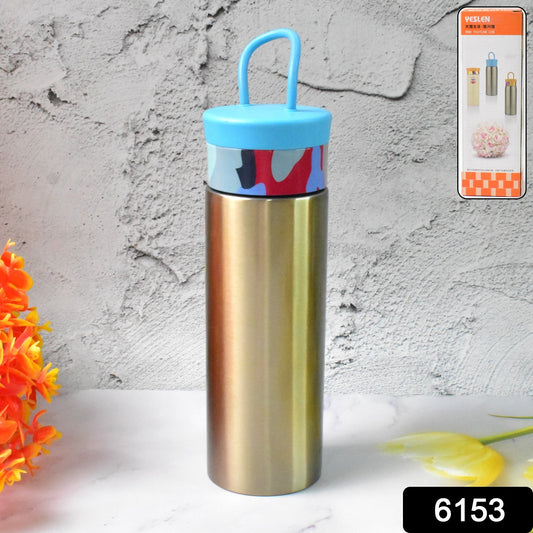Wukusy stainless steel double wall water bottle, 300ml, with a sleek, insulated design for keeping drinks hot or cold.