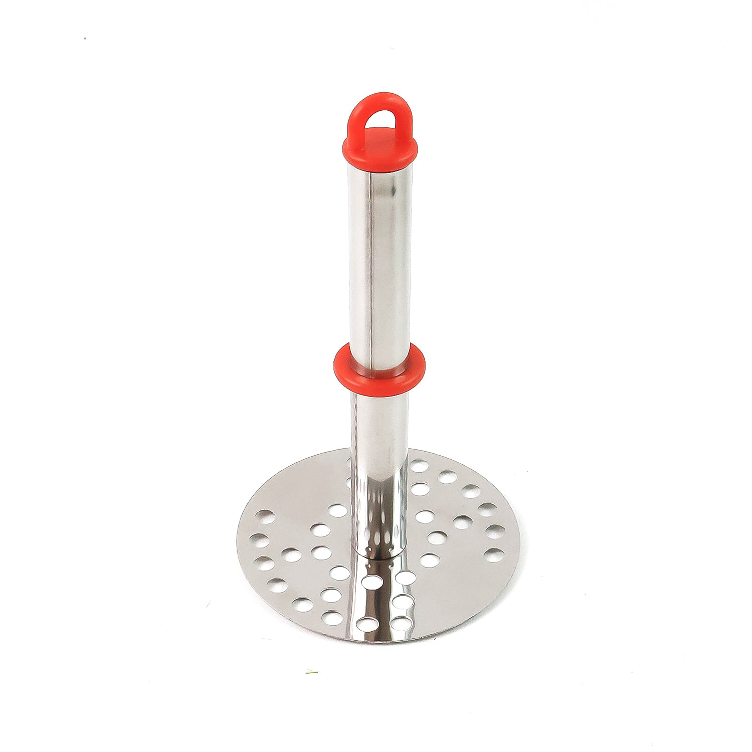 Wukusy stainless steel potato masher with ergonomic handle, 17cm, ideal for home kitchen use, durable and easy to grip.