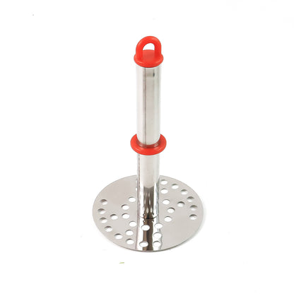 Wukusy stainless steel potato masher with ergonomic handle, 17cm, ideal for home kitchen use, durable and easy to grip.