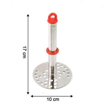 Wukusy stainless steel potato masher with ergonomic handle, 17cm, ideal for home kitchen use.