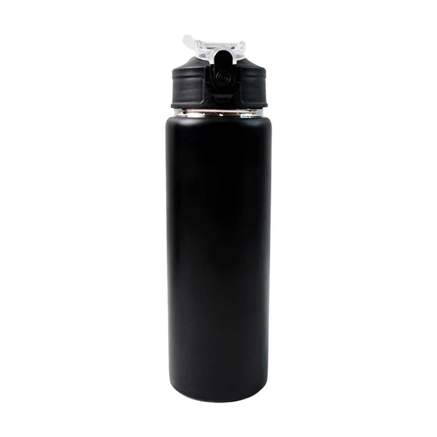 Wukusy stainless steel sports water bottle, 500ml capacity, with a sleek design and leak-proof lid for outdoor and gym use.