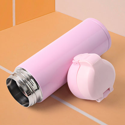 Stainless steel vacuum water bottle by Wukusy, 350ml capacity, designed for home and kitchen use, with a sleek, insulated container