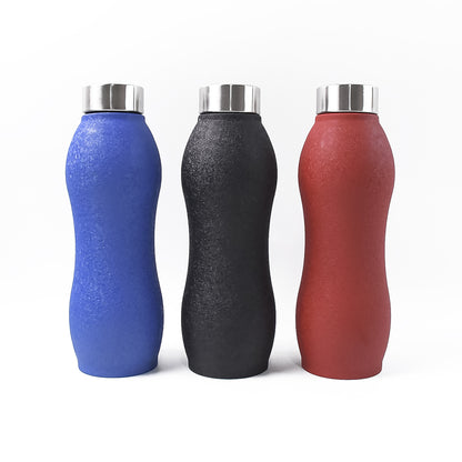 Wukusy stainless steel water bottle, 1000ml capacity, in mixed colors with crocodile design, for home and kitchen use