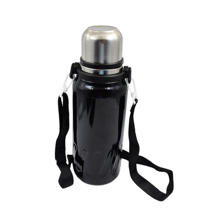 Wukusy stainless steel vacuum insulated water bottle, 1200ml, with sleek design and durable construction for hot and cold drinks.