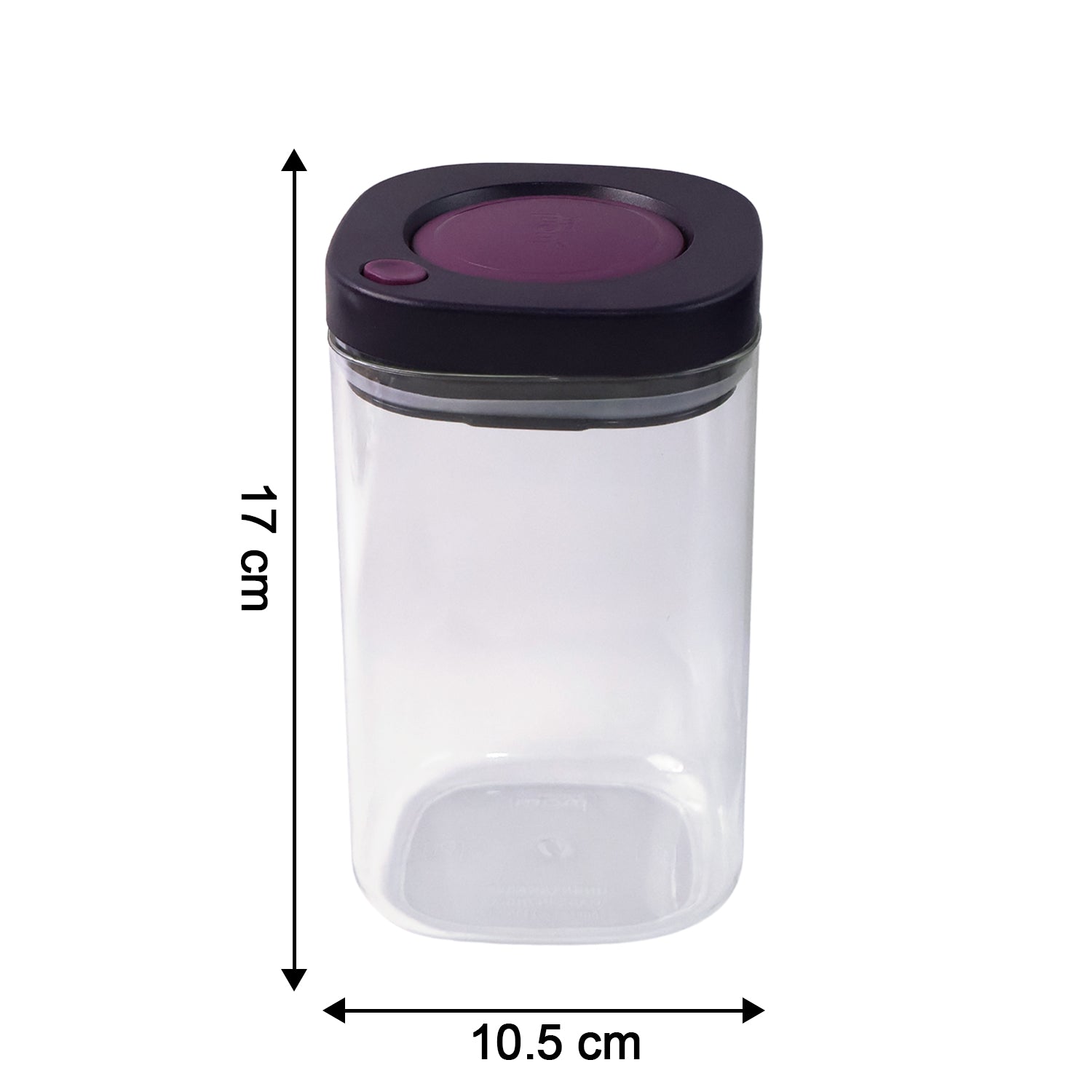 Wukusy Supermom airtight kitchen storage containers 2-piece set, 1200ml capacity, clear plastic with secure lids for food storage.