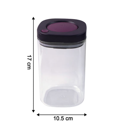 Wukusy Supermom airtight kitchen storage containers 2-piece set, 1200ml capacity, clear plastic with secure lids for food storage.