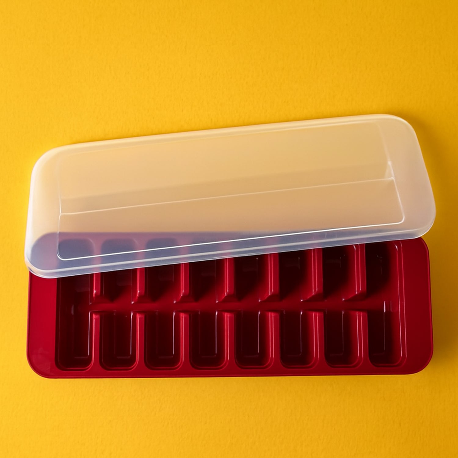 Wukusy Supermom Frizzy Ice Tray with 2-in-1 compartment for ice cubes and storage box, home kitchen essentials.