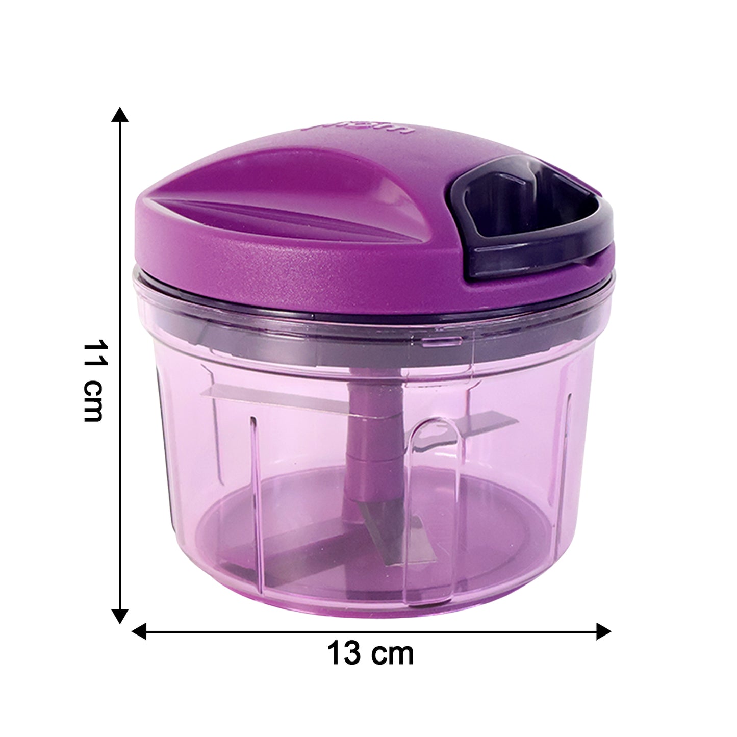Wukusy Supermom Handy Vegetable Chopper 750ml for quick chopping of vegetables in a kitchen setting.