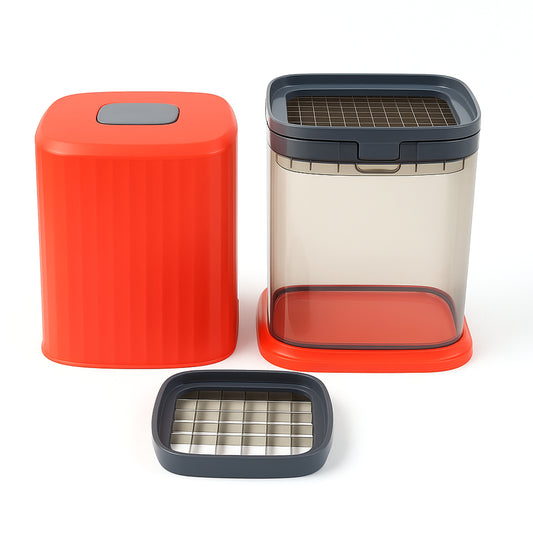 Wukusy Supermom multipurpose onion and garlic vegetable chopper for efficient kitchen prep, shown in a home kitchen setting.