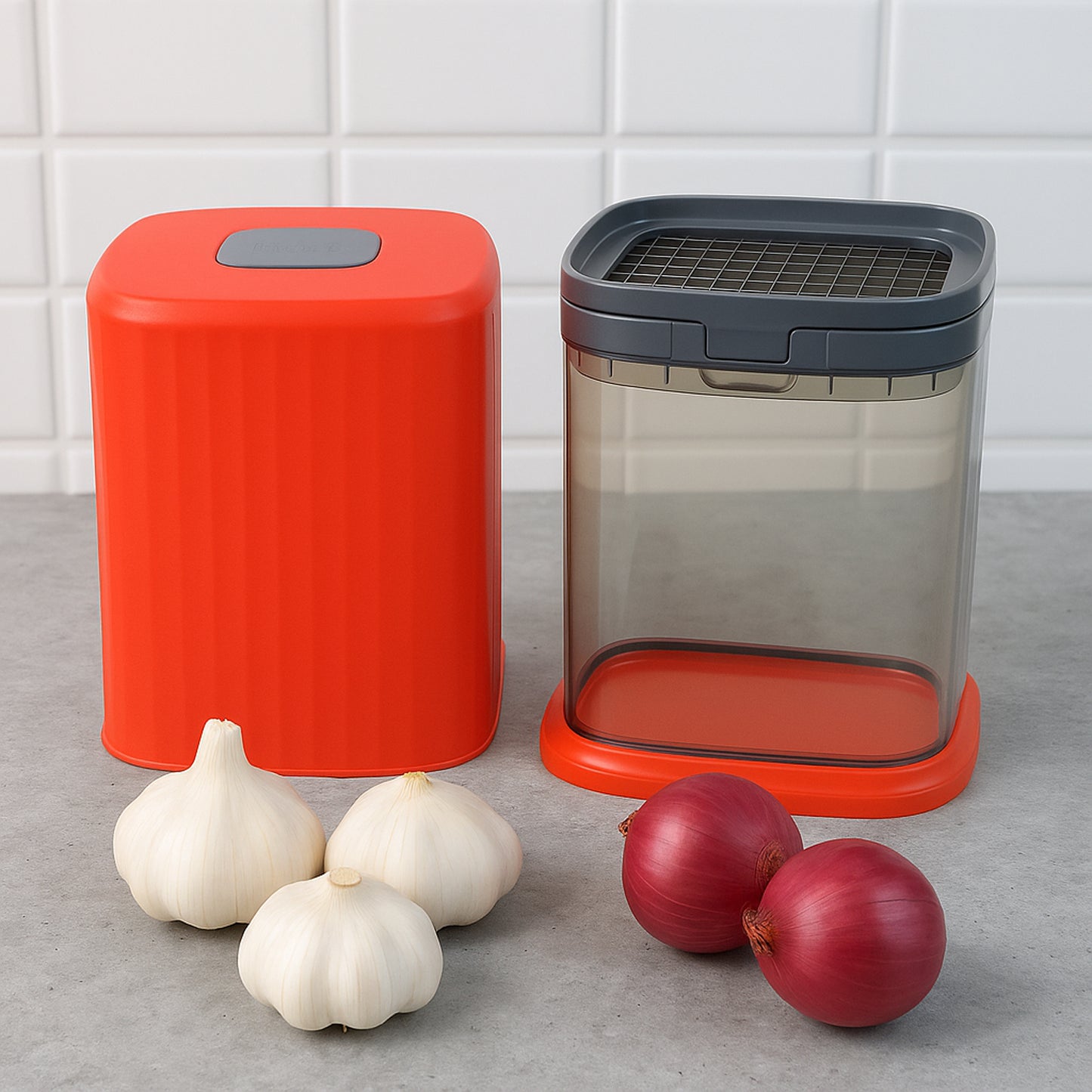 Wukusy Supermom multipurpose onion and garlic vegetable chopper for home kitchen use, compact and easy to operate.