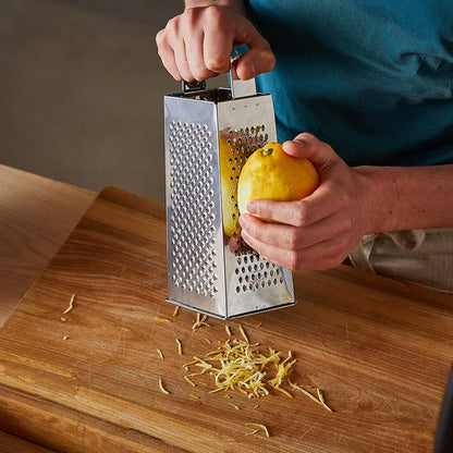 Wukusy Supermom Premium 5-in-1 stainless steel grater and slicer for versatile kitchen food prep.
