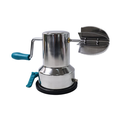 Supermom stainless steel coconut scraper with vacuum base, ideal for kitchen use, by Wukusy.