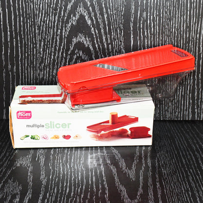 Wukusy Supermom vegetable and dry fruit slicer, a versatile kitchen tool with multiple blades for easy food preparation.
