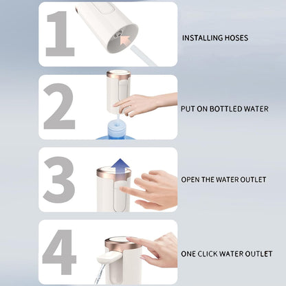 Wukusy USB rechargeable automatic water dispenser for 20-liter bottles, with a sleek design and easy tap operation.