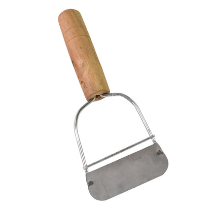 Wukusy wooden handle metal vegetable cutter and peeler, kitchen tool for slicing and peeling vegetables, 1 piece