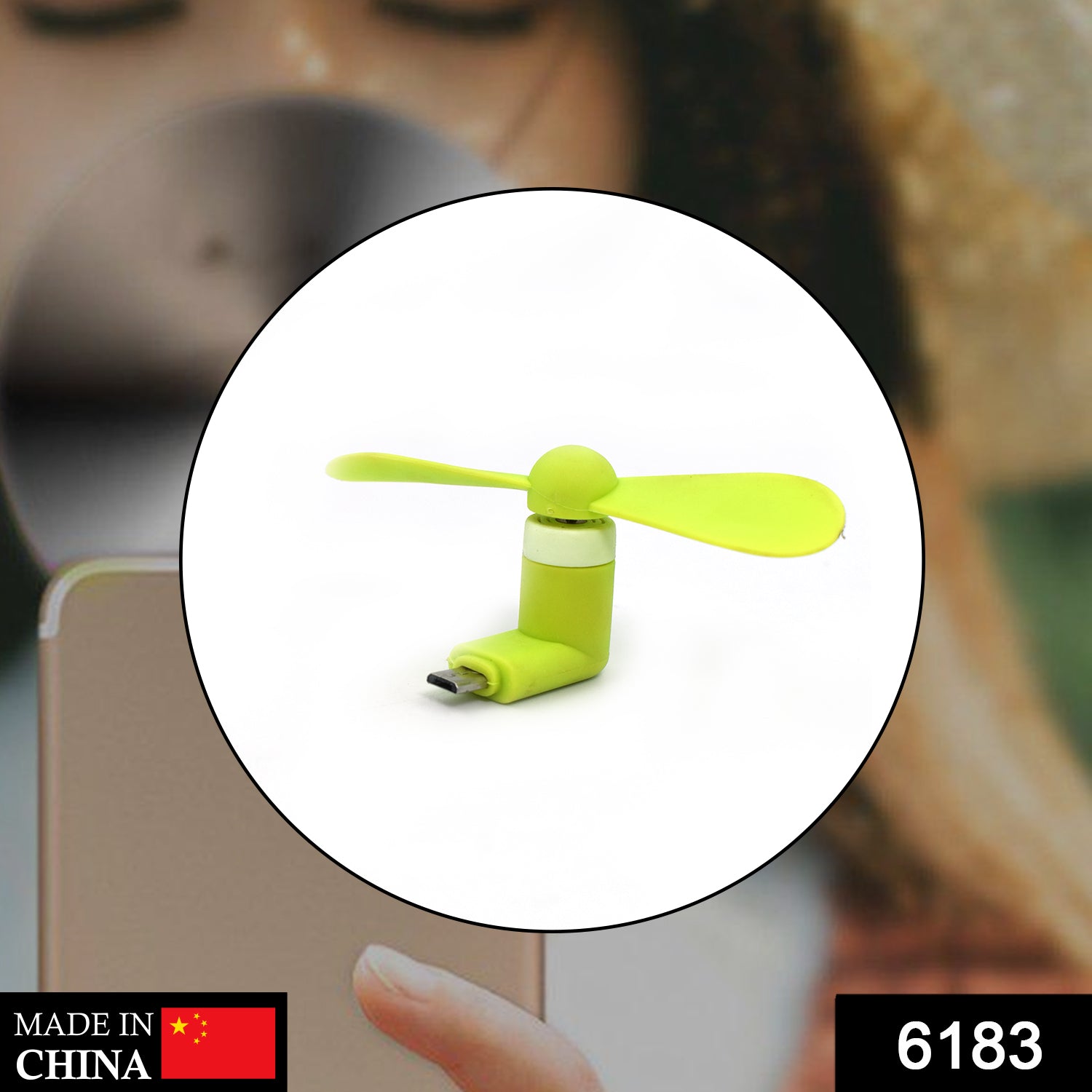 Wukusy Kids Mini USB Fan providing cool air instantly, portable and compact for children to use anywhere anytime.