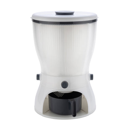 Wukusy 4-in-1 rice and grain dispenser kitchen tool with multiple compartments for household cereal storage and easy dispensing
