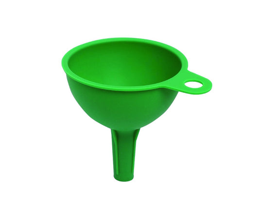 Wukusy silicone funnel for pouring oil, sauce, water, juice, and small food grains in the kitchen, flexible and durable.